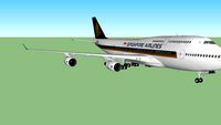 Singapore Airlines B747 with Interior