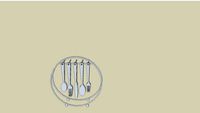 flatware with hanging rack