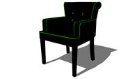 Fauteuil bouton anis BOUDOIR, Maisons du monde, Réf. 116052, Prix : 139