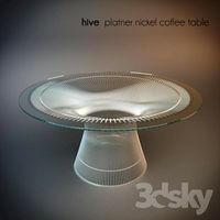 Hive platner nickel coffee table