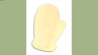 wooden mitten