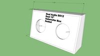 Dual Audio DS12 Dual 12' Subwoofer Box S-10 Pickup