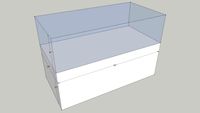 Display case rectangle A short