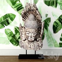 Albesia Wood Buddha Decoration