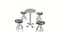 Small bar stool table