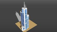 Edificio Rascacielos- Building with heliport