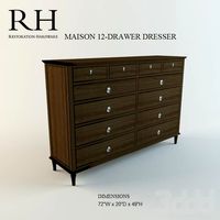 restoration harware MAISON 12-DRAWER DRESSER