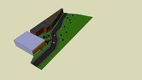 Street, unfinished with car chaes, can add any other models to it!