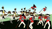 Napoleonic Stegoceras Dinosaur cavalry