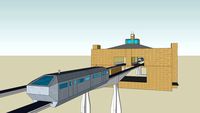 Small Maglev Station