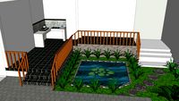 Renovasi Dapur, taman dan kolam
