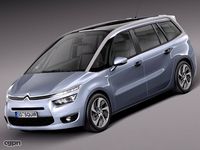 Citroen Grand C4 Picasso 20143d model