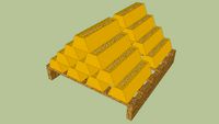 Palette de lingots d'or
