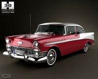 Chevrolet BelAir 2door hardtop 19563d model