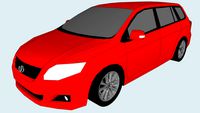 2006 Toyota Corolla Fielder (Low Poly)