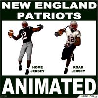 Patriots Black American Football Player CG3d model