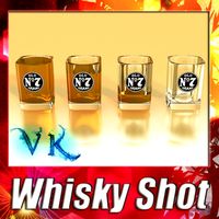 High Detailed Whisky Shot Glass.3d model
