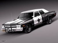 Dodge Monaco 1974 Bluesmobile3d model