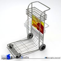 Airport Luggage Cart3d model