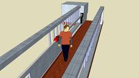 Hanging metal ( for making free energy ) by the help of walking people