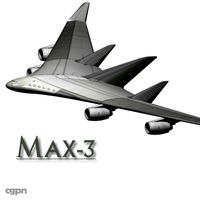 Blended Wing/Body Concept3d model