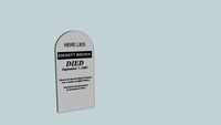 Back to the Future Tombstone