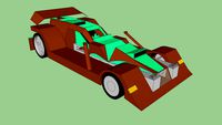 Forbes Pikes Hornet (Brown & Green) Race Car