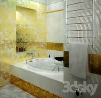 Tile. Golden, Wavy. + &quot;Golden wall&quot;