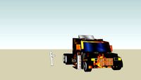 burning truck