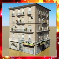 Low Poly Building 173d model