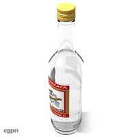 Vodka bottle3d model