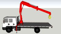 Flat bed Truck with HIAB