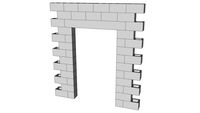 CMU door 4'-8