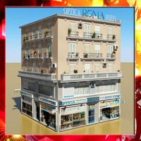 Low Poly Building 163d model