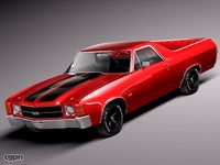 Chevrolet El Camino 19713d model