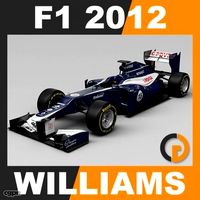 F1 2012 Williams FW34 - Williams F1 Team3d model