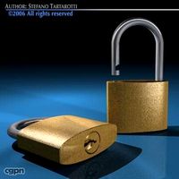 Padlock13d model