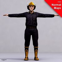 WMan0003-FBX/ Rigged Models for Motionbuilder 7.03d model