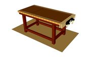 tim Rowledge woodworking bench