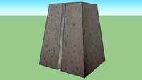 Base molinera hueco 10x10cm cortada a la mitad, Bassalto