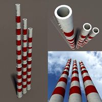 Chimney Low Poly3d model