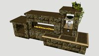 Euro See-Thru Fireplace Set (48” Gas)