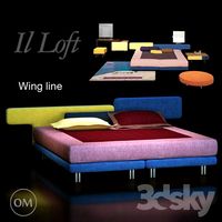 Bed, illoft, IL Loft, wing line