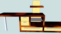 Meuble tv-bureau