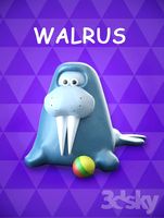 Plasticine Walrus