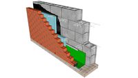 01.101 Brick & Block Cavity Wall Foundation Detail 01