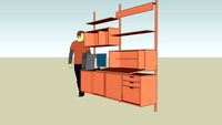 Wall Shelf and Computer