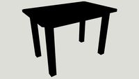 IKEA SUNDVIK Children's table black