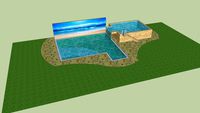 Piscina com Jardim