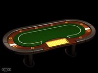 Poker casino table3d model